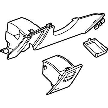 GM 23281414 Knee Bolster 23281414 GM Knee Bolster Illustration 1 of 1