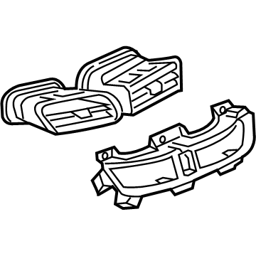 GM 84013426 Air Vent Grille 84013426 GM Air Vent Grille Illustration 1 of 1
