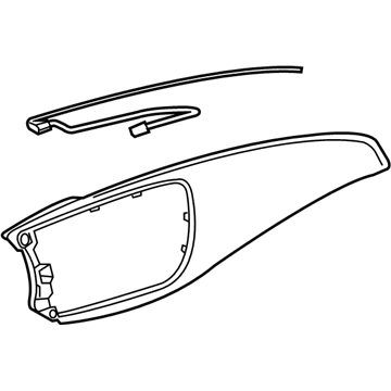 GM 84293197 Finish Panel, Lower Passenger Side 84293197 GM Finish Panel, Lower Passenger Side Illustration 1 of 1