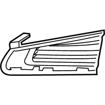 GM 23168674 Grille, Passenger Side 23168674 GM Grille, Passenger Side Illustration 1 of 1