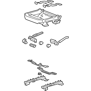 20993909 GM Seat Frame, Front Illustration 1 of 1