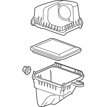 GM 21999843 Air Cleaner Assembly 21999843 GM Air Cleaner Assembly Illustration 1 of 1