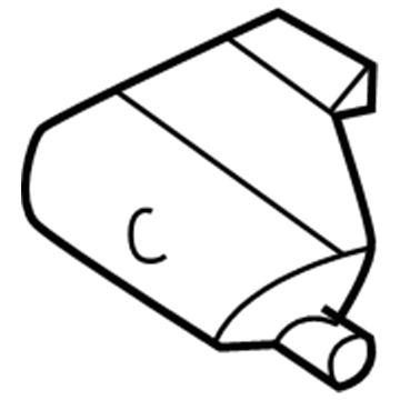 GM 12335638 Bumper Bracket, Passenger Side 12335638 GM Bumper Bracket, Passenger Side Illustration 1 of 1
