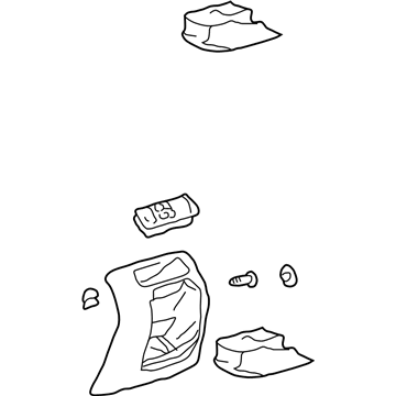 GM 88986174 Rear Panel 88986174 GM Rear Panel Illustration 1 of 1