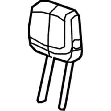 GM 84702342 Headrest, Black; Brown, Rear 84702342 GM Headrest, Black; Brown, Rear Illustration 1 of 1