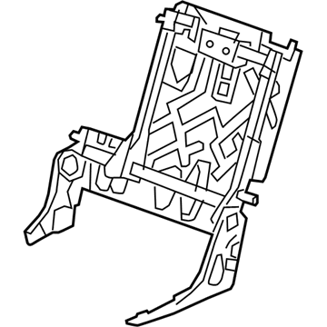 GM 84868973 Frame, Rear Seat Back 84868973 GM Frame, Rear Seat Back Illustration 1 of 1
