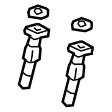 GM 23413120 Headrest Guide, Rear Driver Side 23413120 GM Headrest Guide, Rear Driver Side Illustration 1 of 1