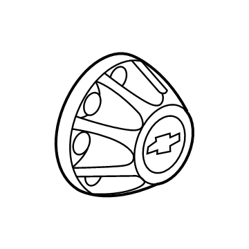GM 84859639 Hub Cap 84859639 GM Hub Cap Illustration 1 of 1