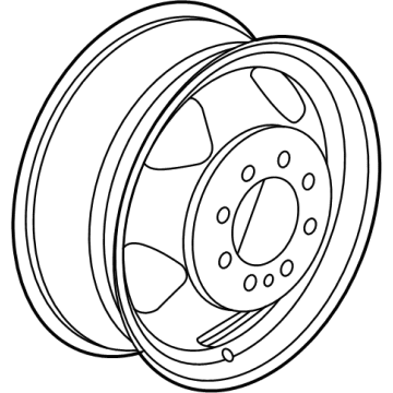 9597735 GM Spare Wheel, Silver Illustration 1 of 1