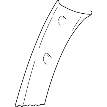 GM 12362993 Window Molding, Driver Side 12362993 GM Window Molding, Driver Side Illustration 1 of 1