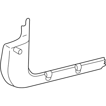 GM 12362910 Carpet Retainer, Front Passenger Side 12362910 GM Carpet Retainer, Front Passenger Side Illustration 1 of 1