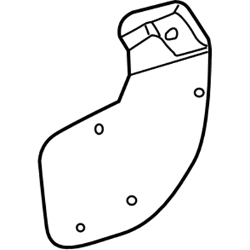 25994409 GM Water Deflector, Front Passenger Side Illustration 1 of 1