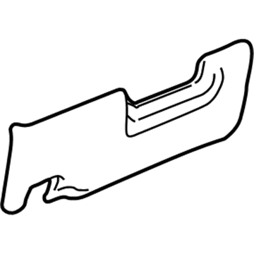 25789441 GM Knee Bolster, Gray Illustration 1 of 1