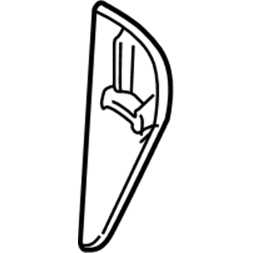 10293874 GM Outer Cover, Gray, Passenger Side Illustration 1 of 1