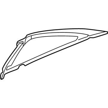 GM 22636182 Roof Rail, Rear Outer Passenger Side 22636182 GM Roof Rail, Rear Outer Passenger Side Illustration 1 of 1