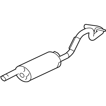 Chevy 15942552 Muffler With Tail Pipe