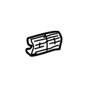 GM 25667443 Air Deflector 25667443 GM Air Deflector Illustration 1 of 1