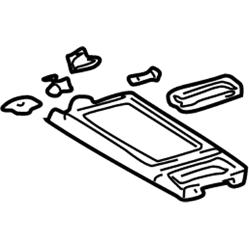 88890414 GM Storage Tray, Black Illustration 1 of 1
