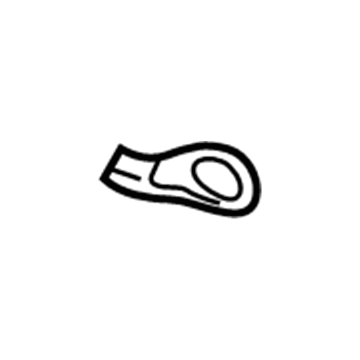 22614115 GM Seat Belt Guide, Camel; Oak Illustration 1 of 1