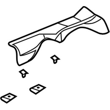 GM 22718961 Carpet Retainer, Rear Driver Side 22718961 GM Carpet Retainer, Rear Driver Side Illustration 1 of 1