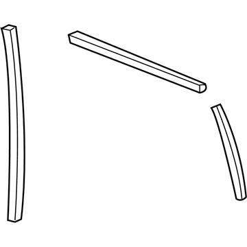 15785353 GM Glass Weatherstrip, Front Passenger Side Illustration 1 of 1