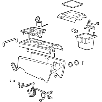 Hummer H2 Center Console Base - 89044119
