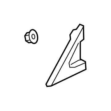GM 84759933 Corner Molding, Front Driver Side 84759933 GM Corner Molding, Front Driver Side Illustration 1 of 1