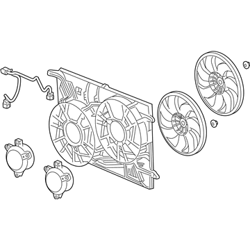 Chevy Cooling Fan Assembly - 23434158
