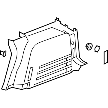 25958042 GM Side Trim, Passenger Side Illustration 1 of 1