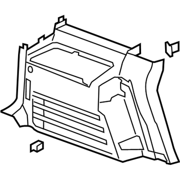 25958044 GM Side Trim, Driver Side Illustration 1 of 1