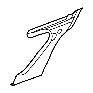 84756524 GM Side Trim, Jet Black, Passenger Side Illustration 1 of 1