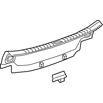 84678773 GM Rear Panel Trim, Black Illustration 1 of 1