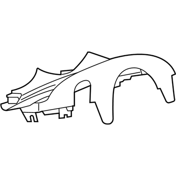 GM 95328594 Upper Shroud 95328594 GM Upper Shroud Illustration 1 of 1
