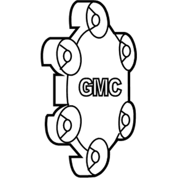 GMC 9595550 Hub Cap
