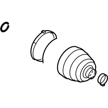 88957225 GM Inner CV Joint Boot Illustration 1 of 1