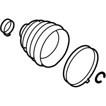 GM 88957226 Outer CV Joint Boot 88957226 GM Outer CV Joint Boot Illustration 1 of 1