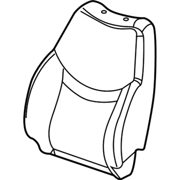 GM 22698991 Seat Back Cover, Passenger Side 22698991 GM Seat Back Cover, Passenger Side Illustration 1 of 1