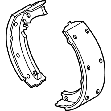 Chevy Spark Parking Brake Shoes - 42673469
