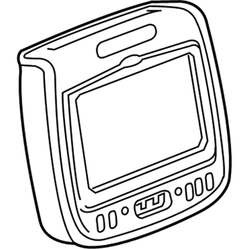 GM 23168543 Display Unit, Passenger Side 23168543 GM Display Unit, Passenger Side Illustration 1 of 1
