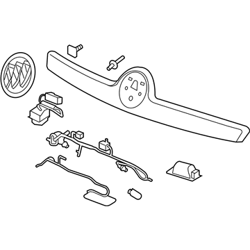 GM 90804053 Molding Assembly 90804053 GM Molding Assembly Illustration 1 of 1