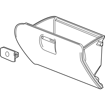 GM 84687494 Glove Box Door, Black 84687494 GM Glove Box Door, Black Illustration 1 of 1