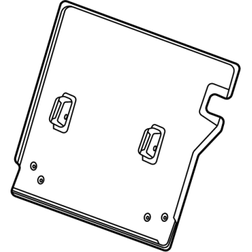 GM 86782099 Seat Back Panel 86782099 GM Seat Back Panel Illustration 1 of 1