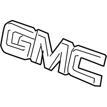 GM 19421090 Emblem 19421090 GM Emblem Illustration 1 of 1
