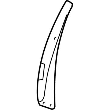 GM 20837877 Wheel Flare, Rear Passenger Side 20837877 GM Wheel Flare, Rear Passenger Side Illustration 1 of 1