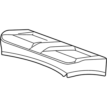 GM 15890694 Cushion Cover, Gray, Rear 15890694 GM Cushion Cover, Gray, Rear Illustration 1 of 1