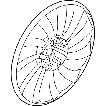 Cadillac CTS Cooling Fan Assembly - 22800706