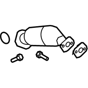 19420111 GM Catalytic Converter, Driver Side Illustration 1 of 1