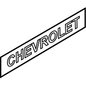 Chevy 96403866 Nameplate