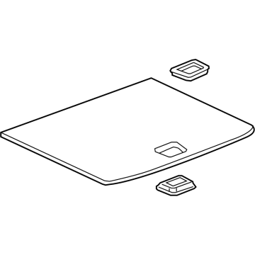 84912995 GM Floor Cover, Jet Black, Rear Illustration 1 of 1