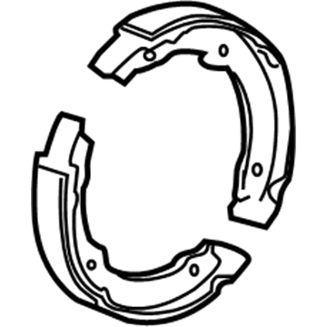 15240815 GM Parking Brake Shoes Illustration 1 of 1